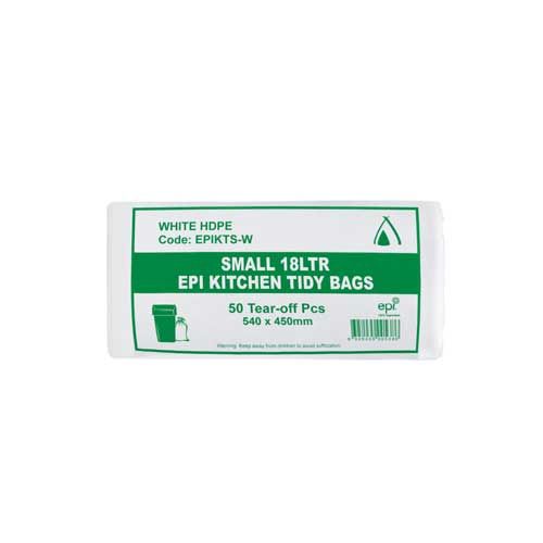 Kitchen Tidy Bags Small White 50 x 18Lt