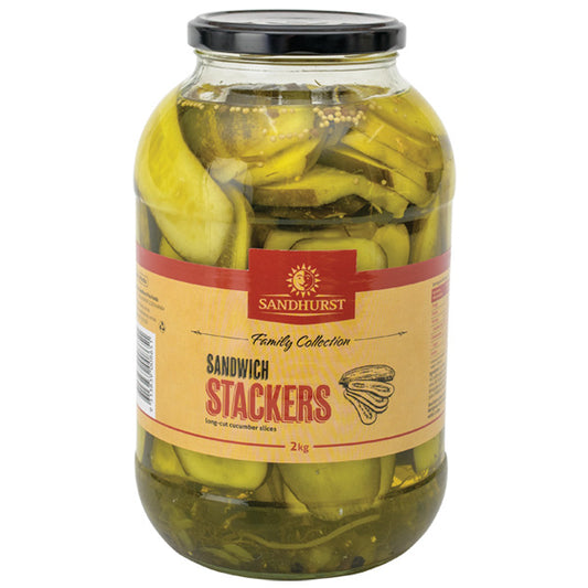 Gherkins Sliced 2kg Sandwhich Stackers