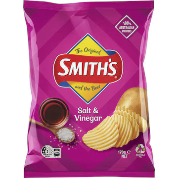 170g Crinkle Salt & Vinegar RRP $6.40