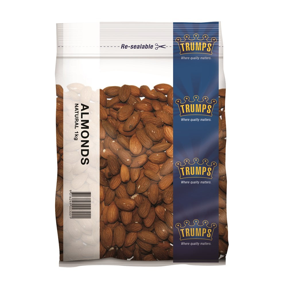 Almonds Natural 1kg - Vegan Origin - Product of Australia