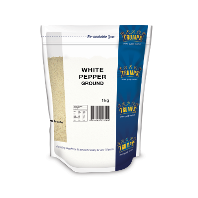 White Pepper Ground 1kg - Vegan Origin - Imported Packed in Australia