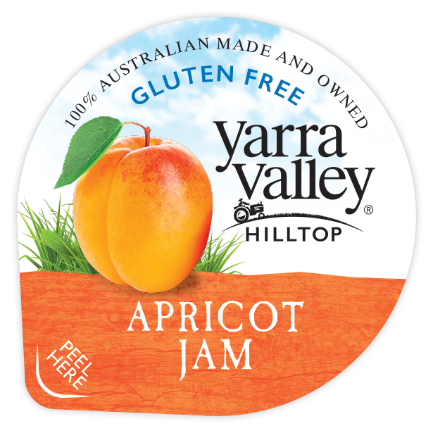 Jam P/c Apricot 200 x 16g - Gluten Free (GF)