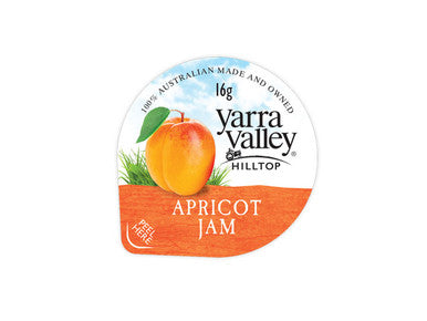 Jam P/c Apricot 200 x 16g - Gluten Free (GF)  (YARRA VALLEY)