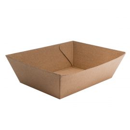 Food Trays Brown Kraft #5 - 50s 255 x 179 x 58mm