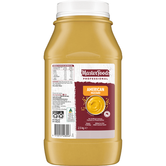American Mustard 2.5kg - Vegan Halal