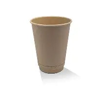 Cups 12oz Double Wall Bamboo 25s - Top 90mm