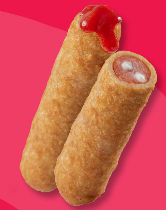 Cheese & Bacon Sausage Battered 4kg - 33 x 122g