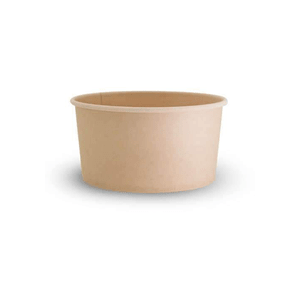 Bamboo Bowl 20oz PLA Lining - 50s 150 x 128 x 52mm