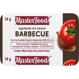 BBQ Sauce P/c Sqz 100s - Vegan Halal