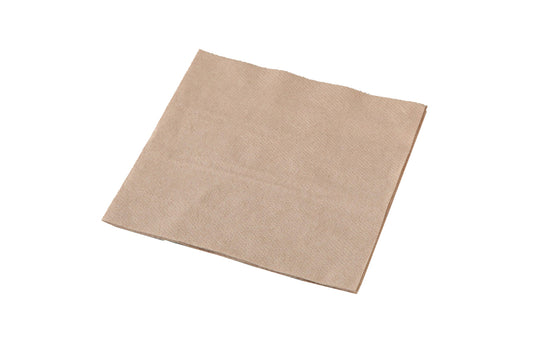Napkin Lunch 1Ply Brown 500s 1/4 Fold