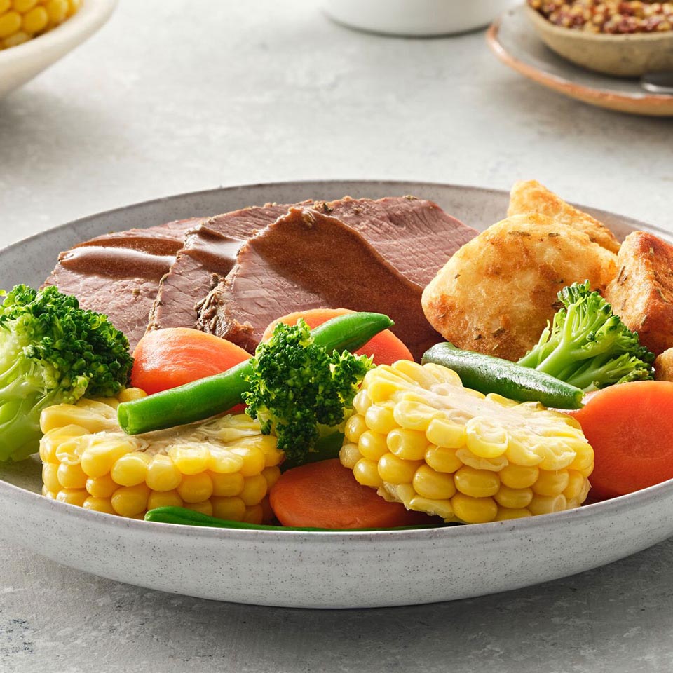Vegetable Mix Buffet 2kg - Bias Cut Carrot / Mini Corn Cobs / Broccoli Florets / Whole Beans (EDGELL)
