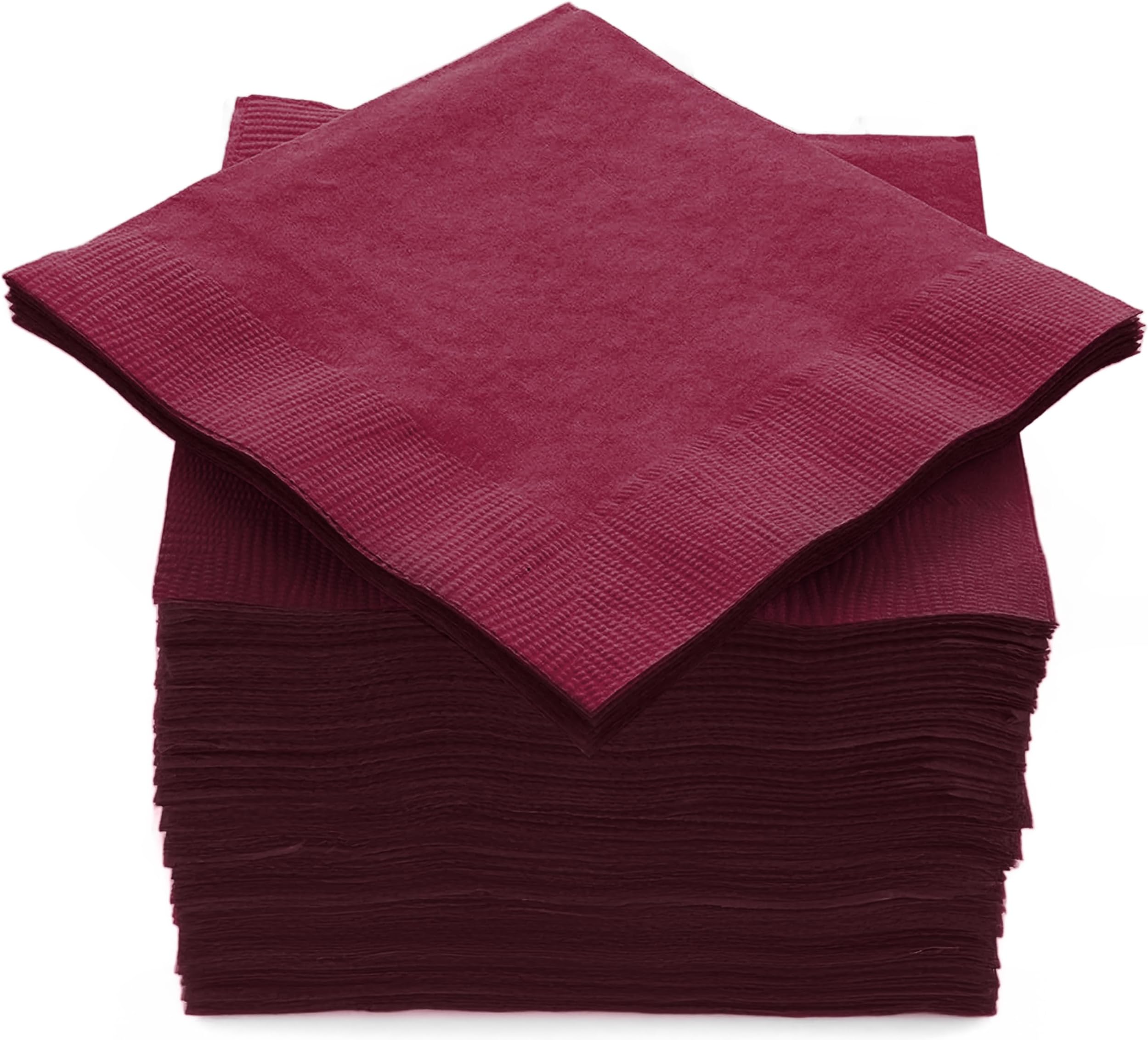 Napkin Lunch 2Ply Burgundy 125s QTR Fold 300 x 300mm