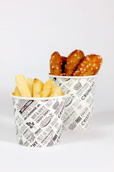 Chip Cup 12oz - 50s "Deli Print"