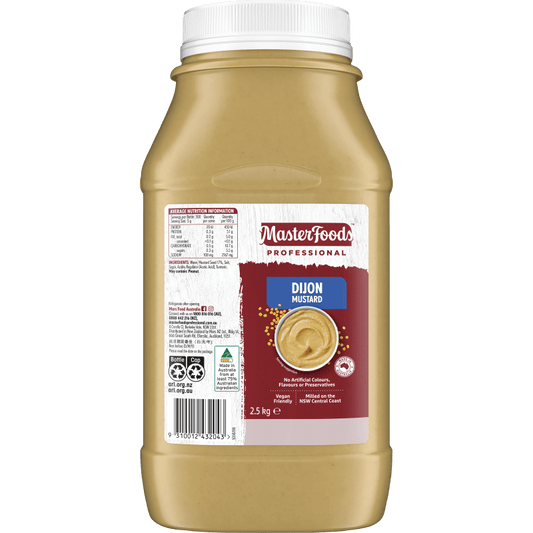 Dijon Mustard 2.5kg - Vegan Halal
