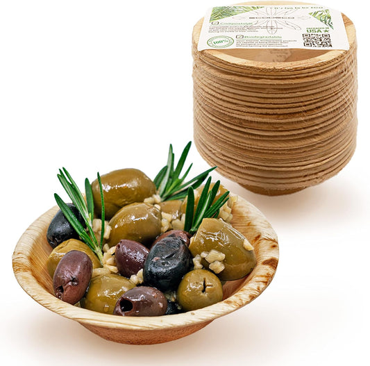 Palm Leaf Eco Dip Bowl 100mm x 25s