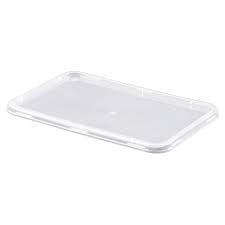 Lids Rectangular Fit CR Containers 50s Plastic
