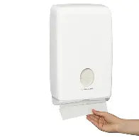 Dispenser White Suit I/Leaf Compact Towel Plastic Lockable