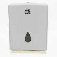 Dispenser Suit I/Leaf Compact & UltraSlim Towel White & Grey ABS Plastic