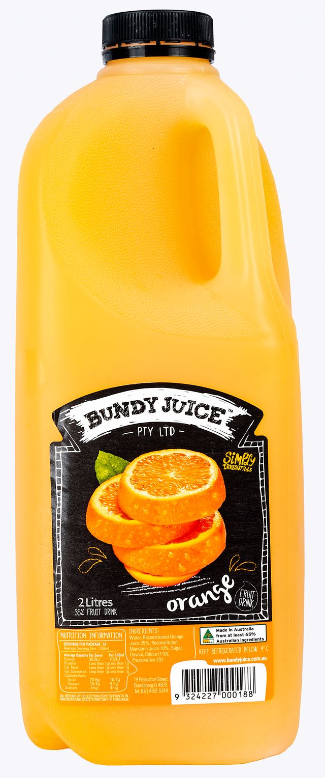 Orange Fruit Drink 2Lt - Chilled