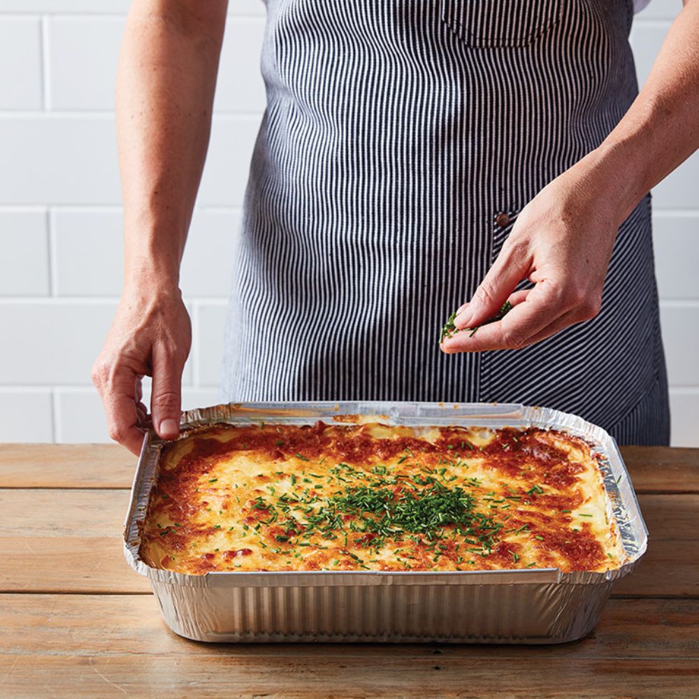 Rectangle Foil Tray 3.2Lt Extra Large Catering 295 x 237 x 49mm