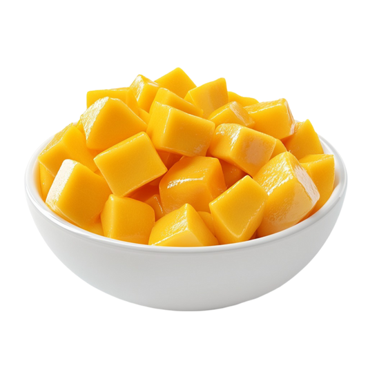 Mango Diced Frozen 1kg Foil Bag - Gluten Free Vegan Halal Kosher