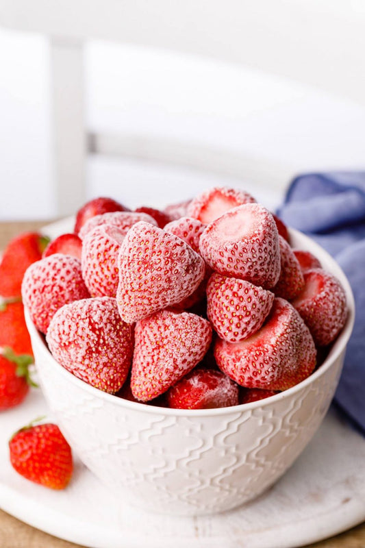 Strawberries Frozen 1kg Foil Bag - Gluten Free Vegan Halal