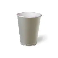 Cups 12oz Grey Aqueous Paper 50s - Single Wall Compostable