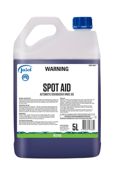 Spot Aid 5Lt Auto Dishwashing Rinse