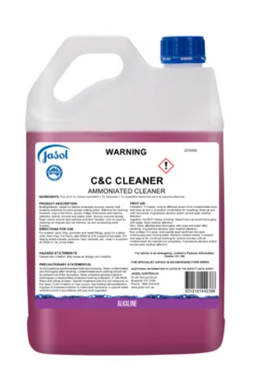 C&C Cleaner 5Lt Ammoniated Hard Surface Cleaner Pine Fragrance