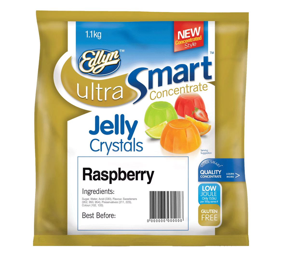 U/Smart Jelly Raspberry 1.1kg Gluten Free