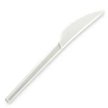 Cutlery Knife White 100s Medium Duty 6.5" CPLA