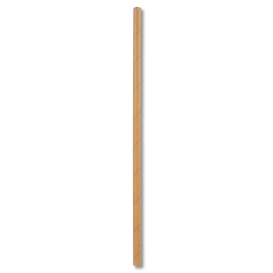 Straws 3 Ply Paper Regular 250s Kraft Brown 200 x 6mm - FSC MIX 70%