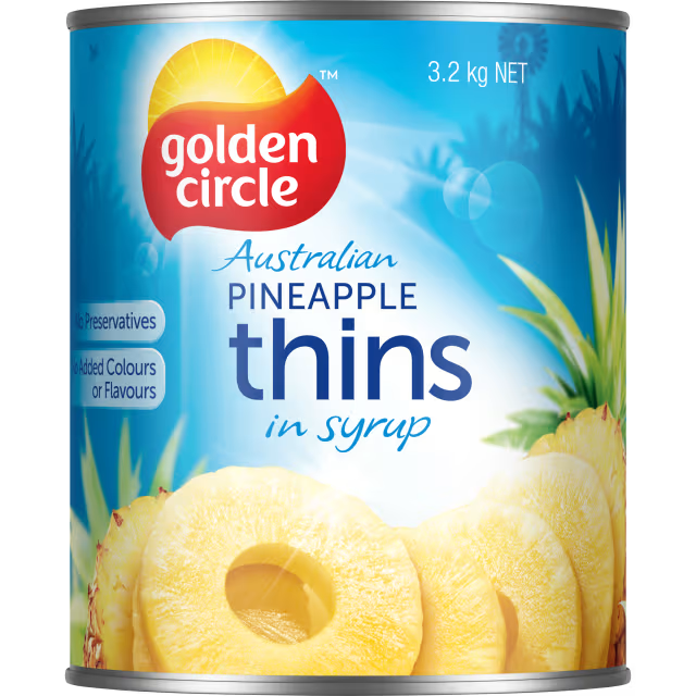 Pineapple Thins 3kg in Syrup
