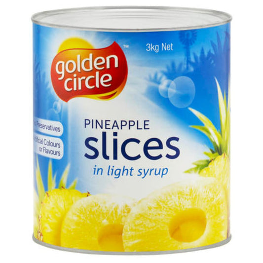 Pineapple Sliced Thick 3kg in Syrup - Australian