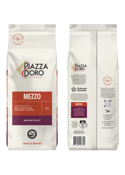 Mezzo 1kg Espresso Beans UTZ Certified