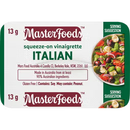 Italian Vinaigrette P/c Sqz 100s - - Vegan Halal