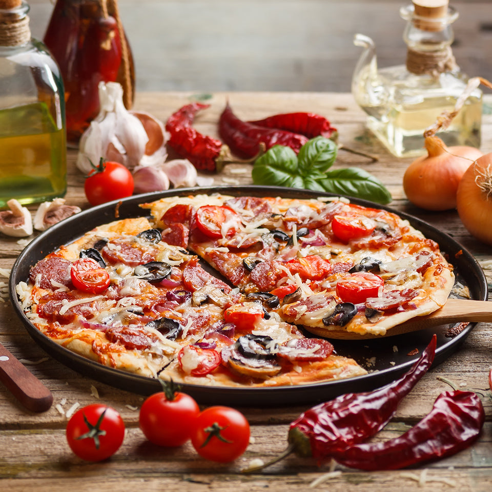 Pizza Bases 12" Thin 3 x 5 pack - Vegetarian (V) Halal (H)