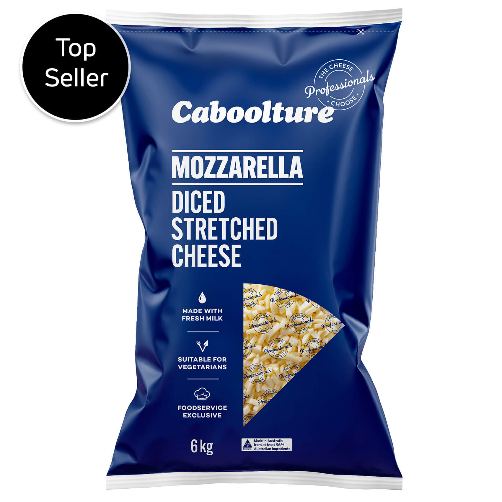 Mozzarella Cheese Shredded 6kg - AUSTRALIAN  (CABOOLTURE)