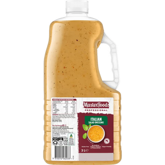 Italian Dressing 3Lt - Gluten Free Vegan