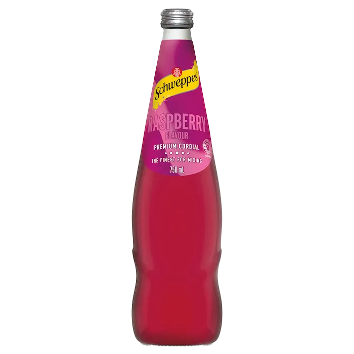 Raspberry Cordial 750ml Glass Bottle  (SCHWEPPES)