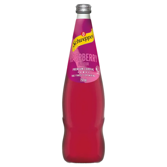 Raspberry Cordial 750ml Glass Bottle  (SCHWEPPES)