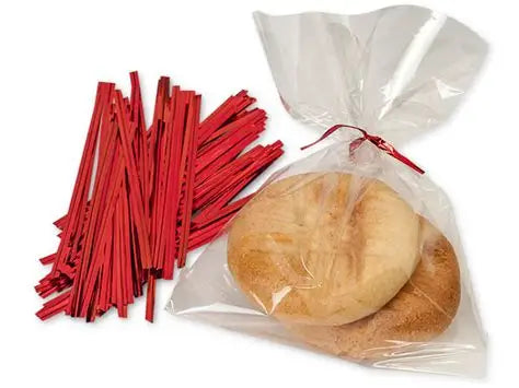 Red Paper Twist Ties 3" - 1000s ()