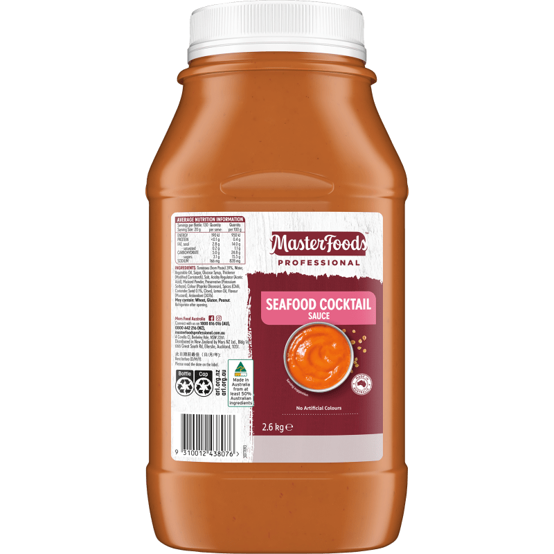 Seafood Cocktail Sauce 2.6kg - Vegan Halal