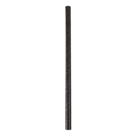 Straws 3 Ply Paper Regular Slim 5000s Black 200 x 5mm - FCS MIX 70%