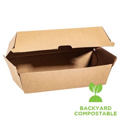 Snack Box Regular 50s Brown Kraft 175 x 90 x 84mm