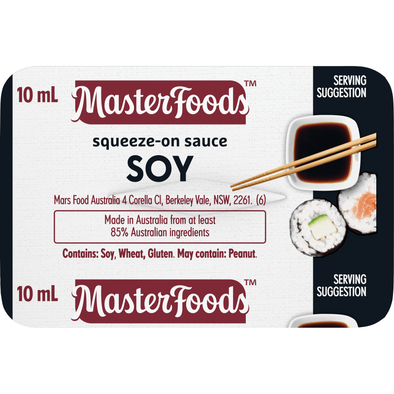 Soy Sauce P/c Sqz 100s - Vegan