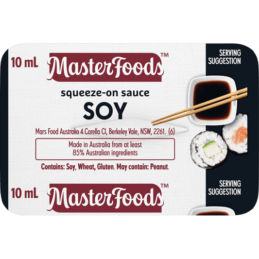 Soy Sauce P/c Sqz 100s - Vegan