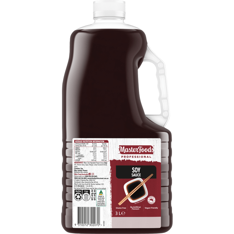 Soy Sauce 3Lt - Gluten Free Halal