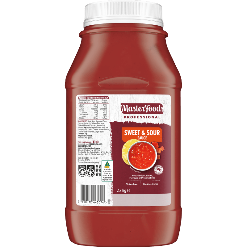 Kantong Sweet 'n' Sour 2.8kg - Gluten Free Vegan