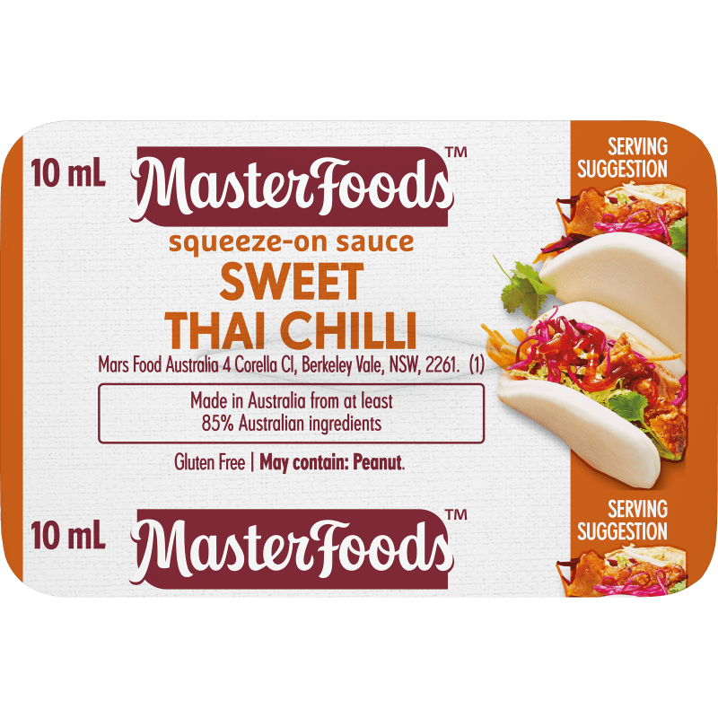 Sweet Thai Chilli P/c Sqz 100s - Vegan Halal